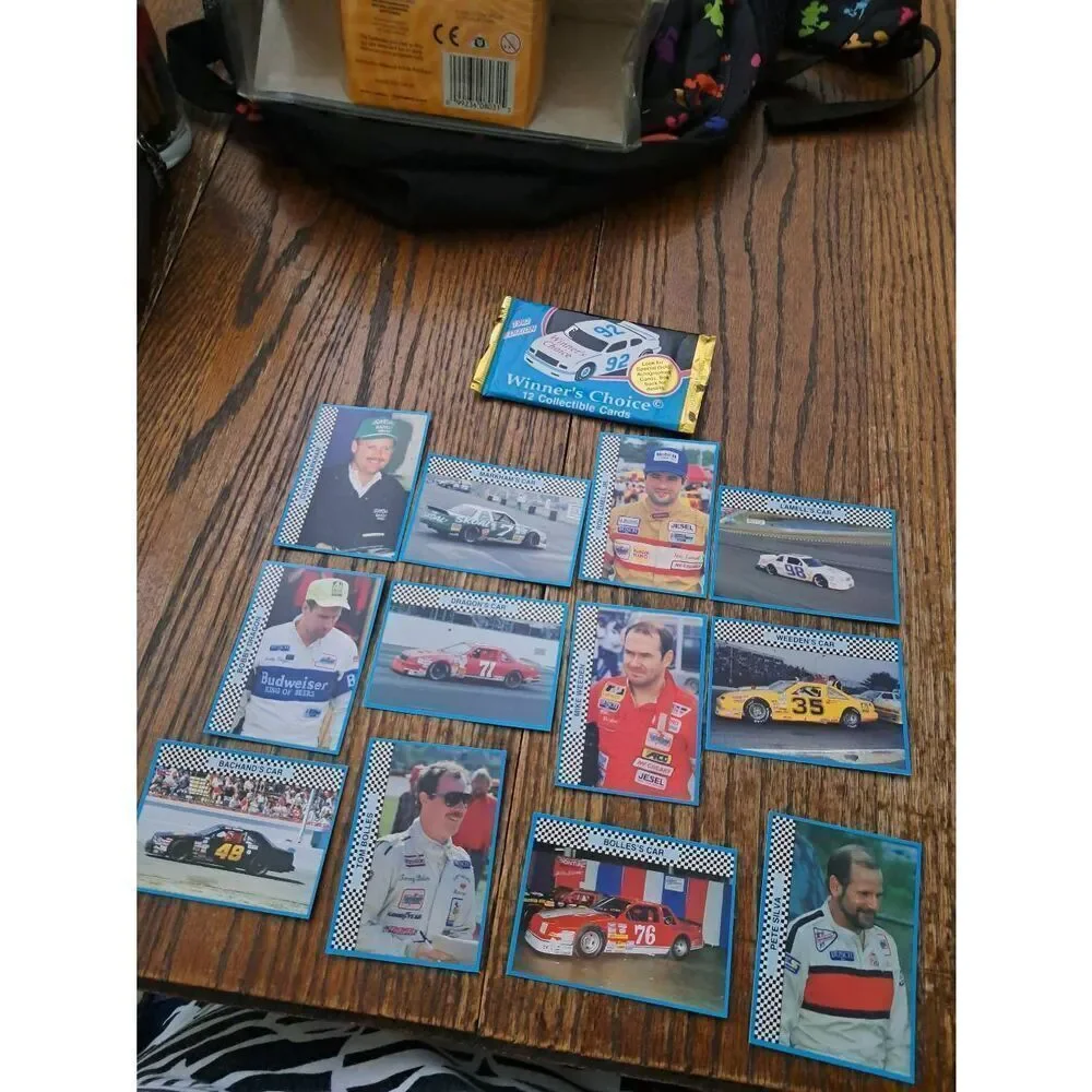 Vintage NASCAR Card Lot 1992-1993 Sealed Packs Trax Maxx McDonald's Davy Allison